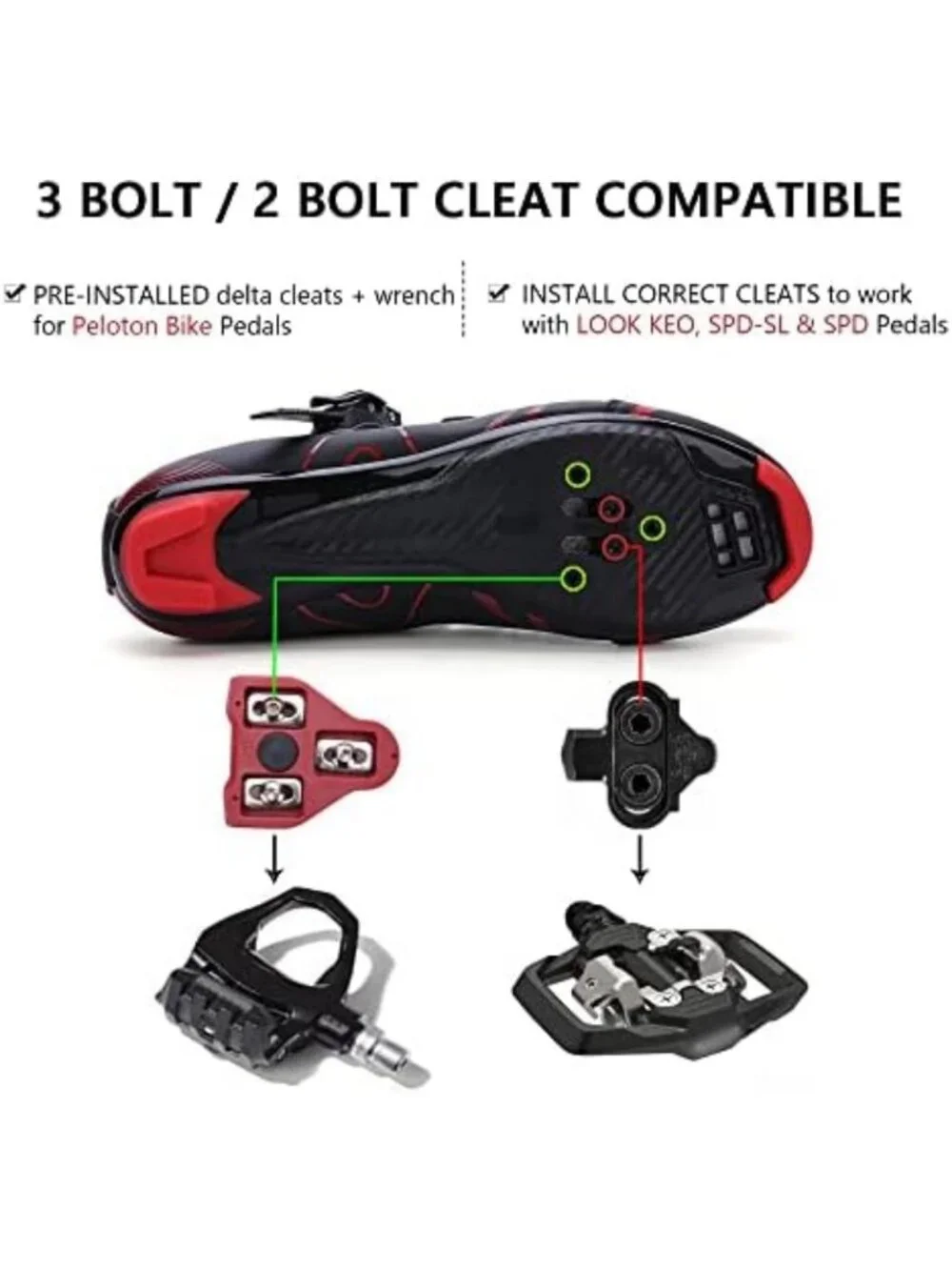 Unisex Cycling Shoes for Peloton & SPD - Comfortable, Breathable, Lightweight
